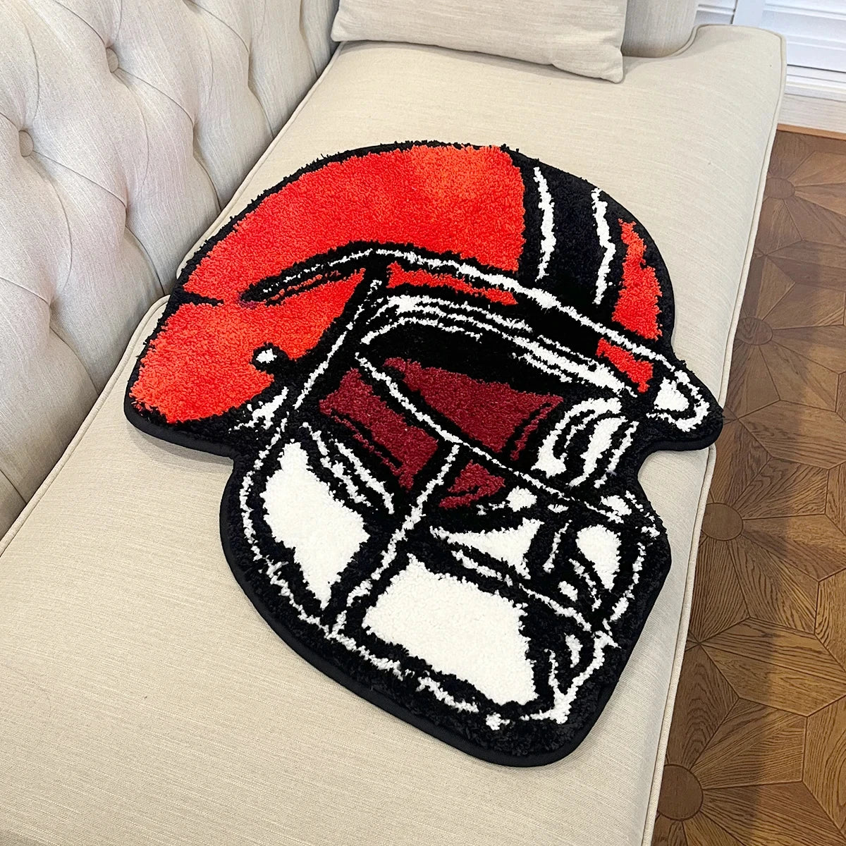 Football Helmet Rug