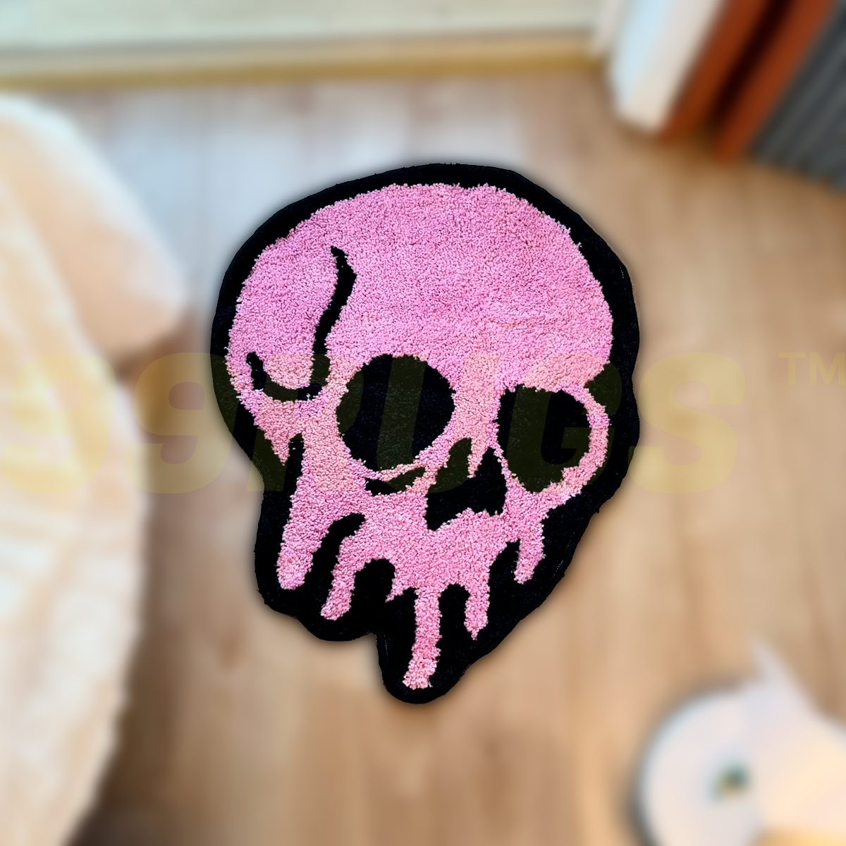 Drippy Skull Rug