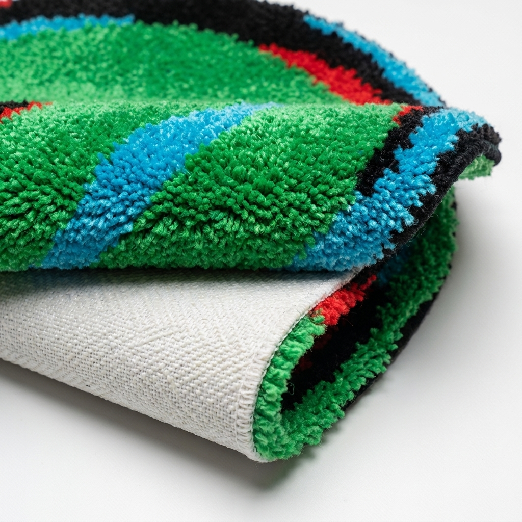 Martian Rug folded closeup fibers