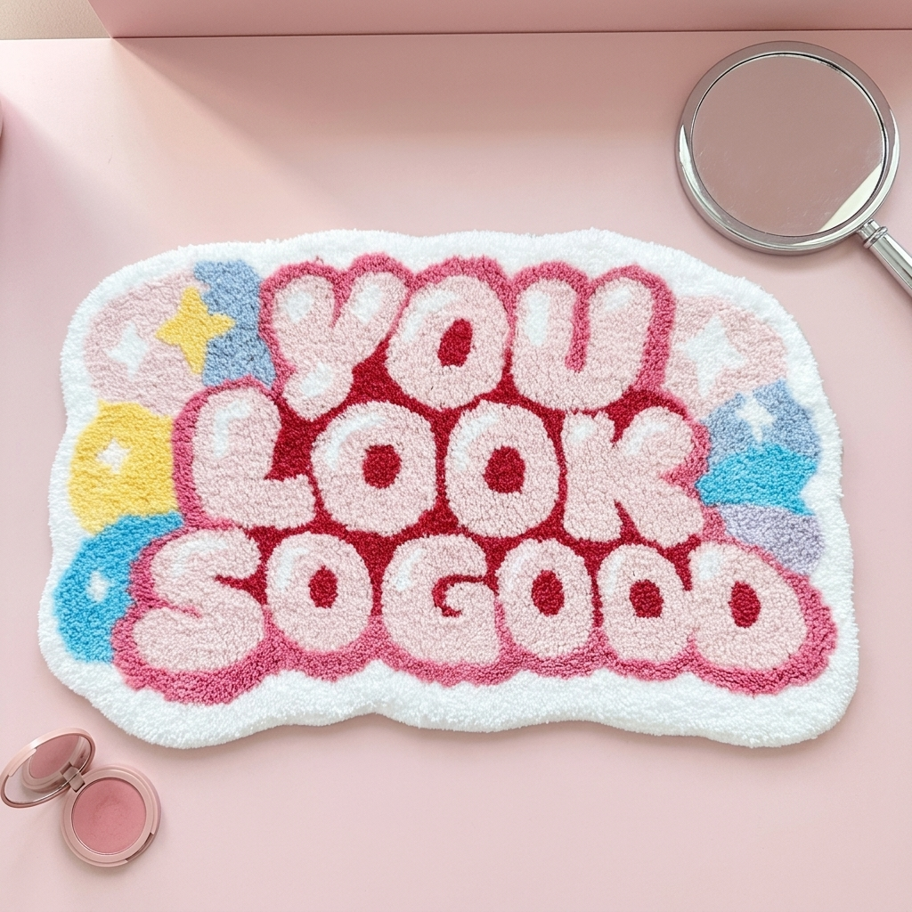 You Look SO Good Rug themed shot