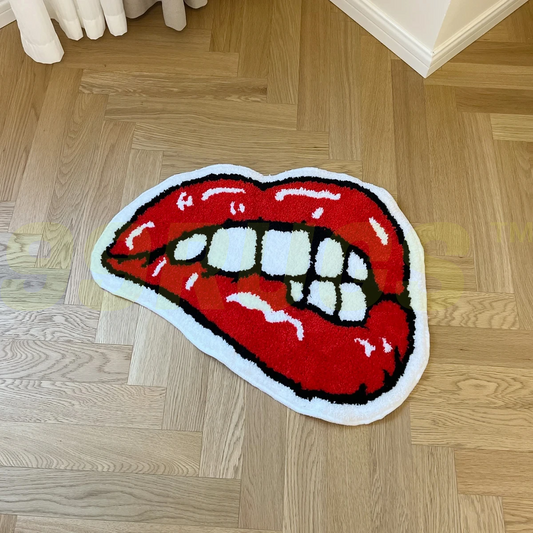 Biting Lips Rug