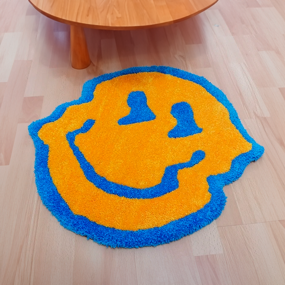 Wobbly Smiley Rug