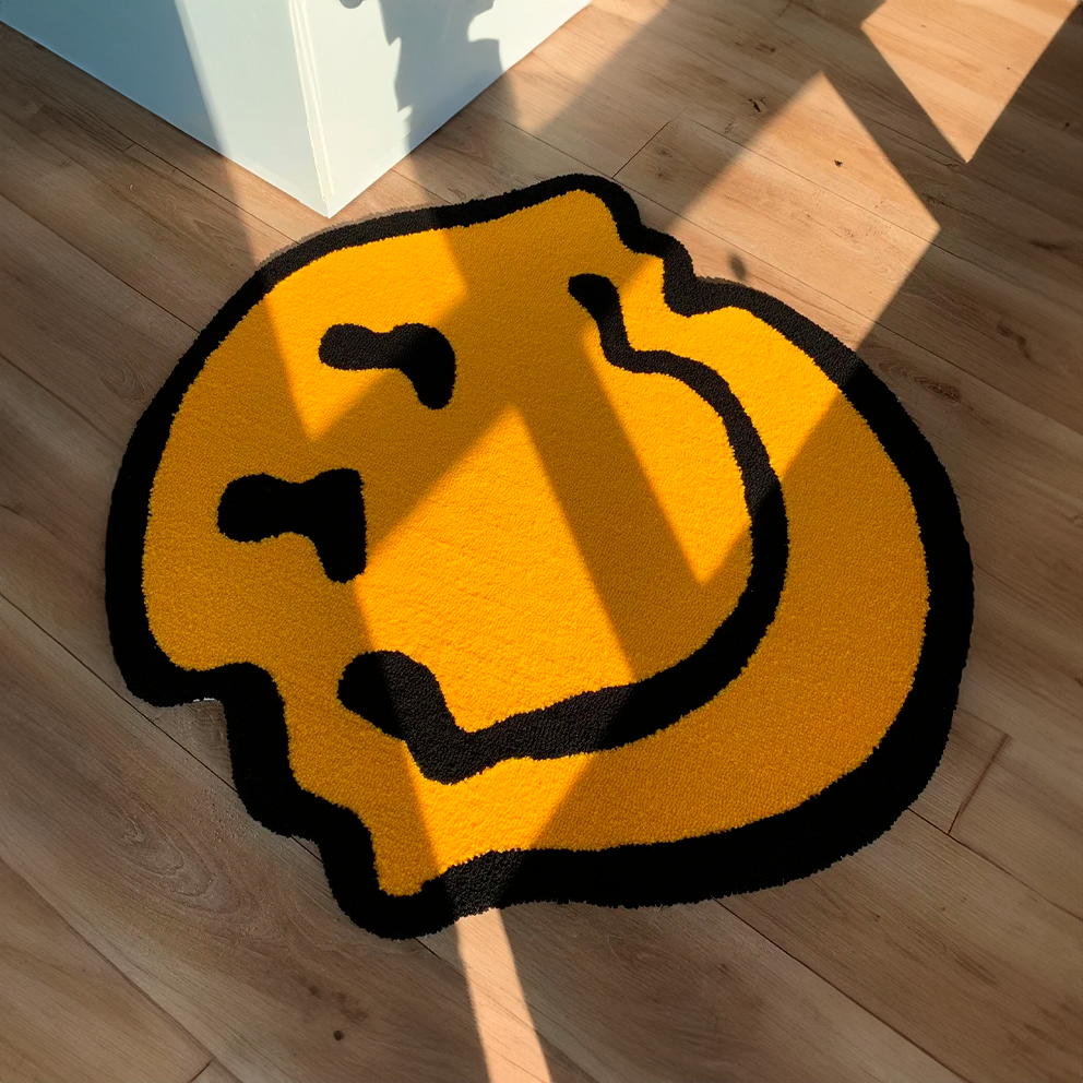 Wobbly Smiley Rug