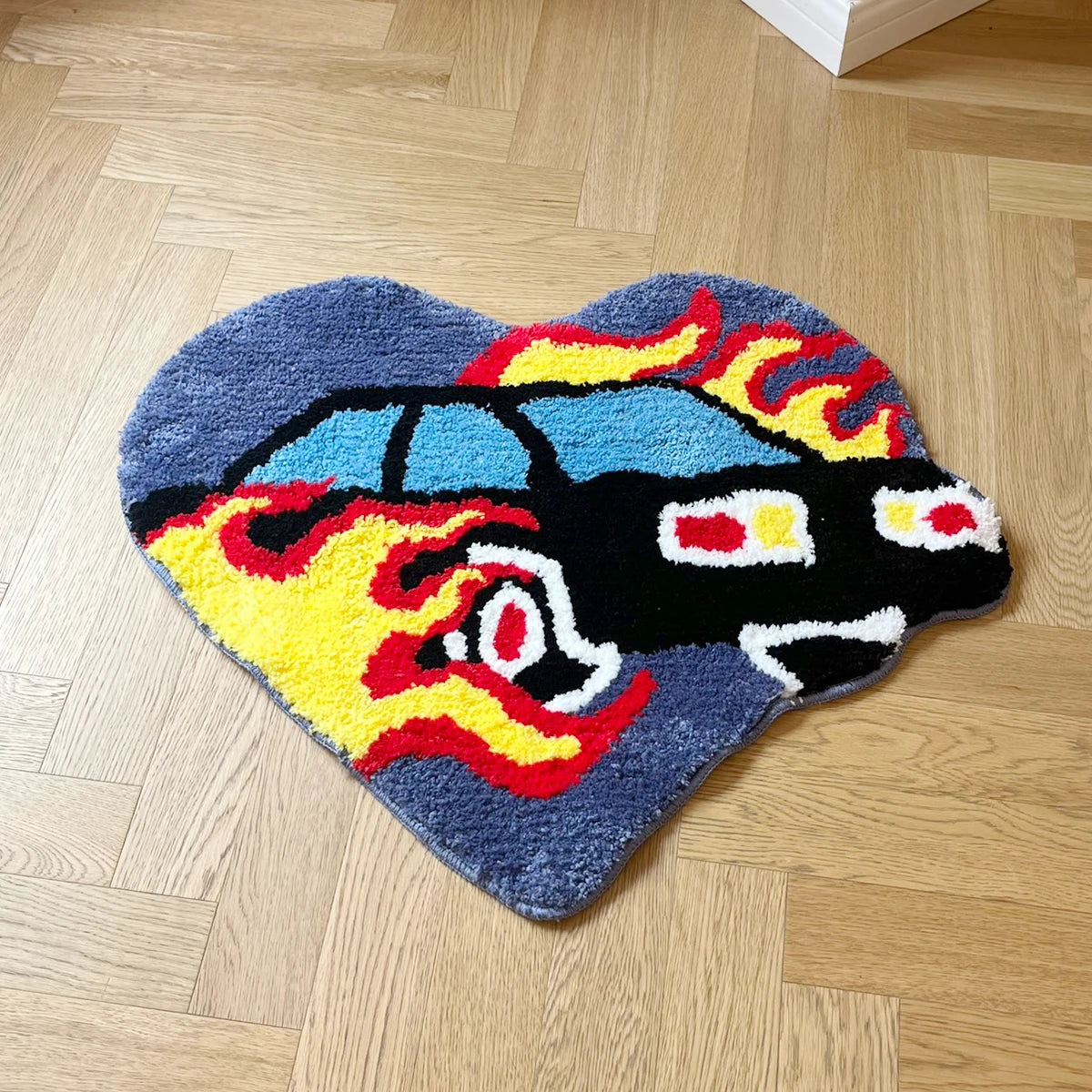 Heart Car Rug