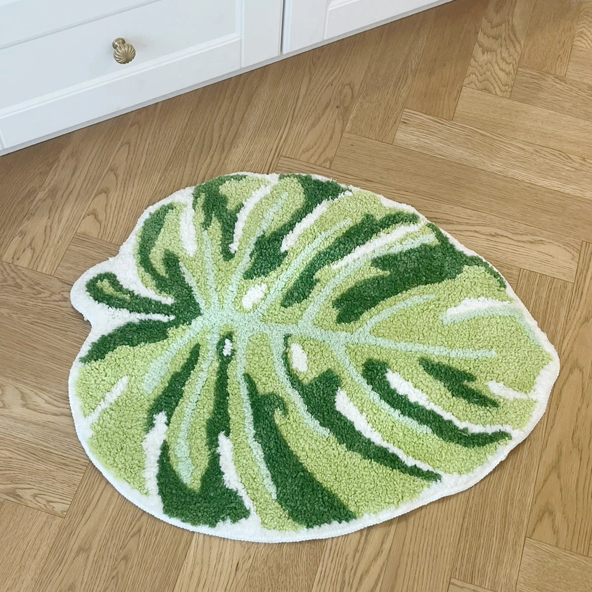 Light Montsera Rug