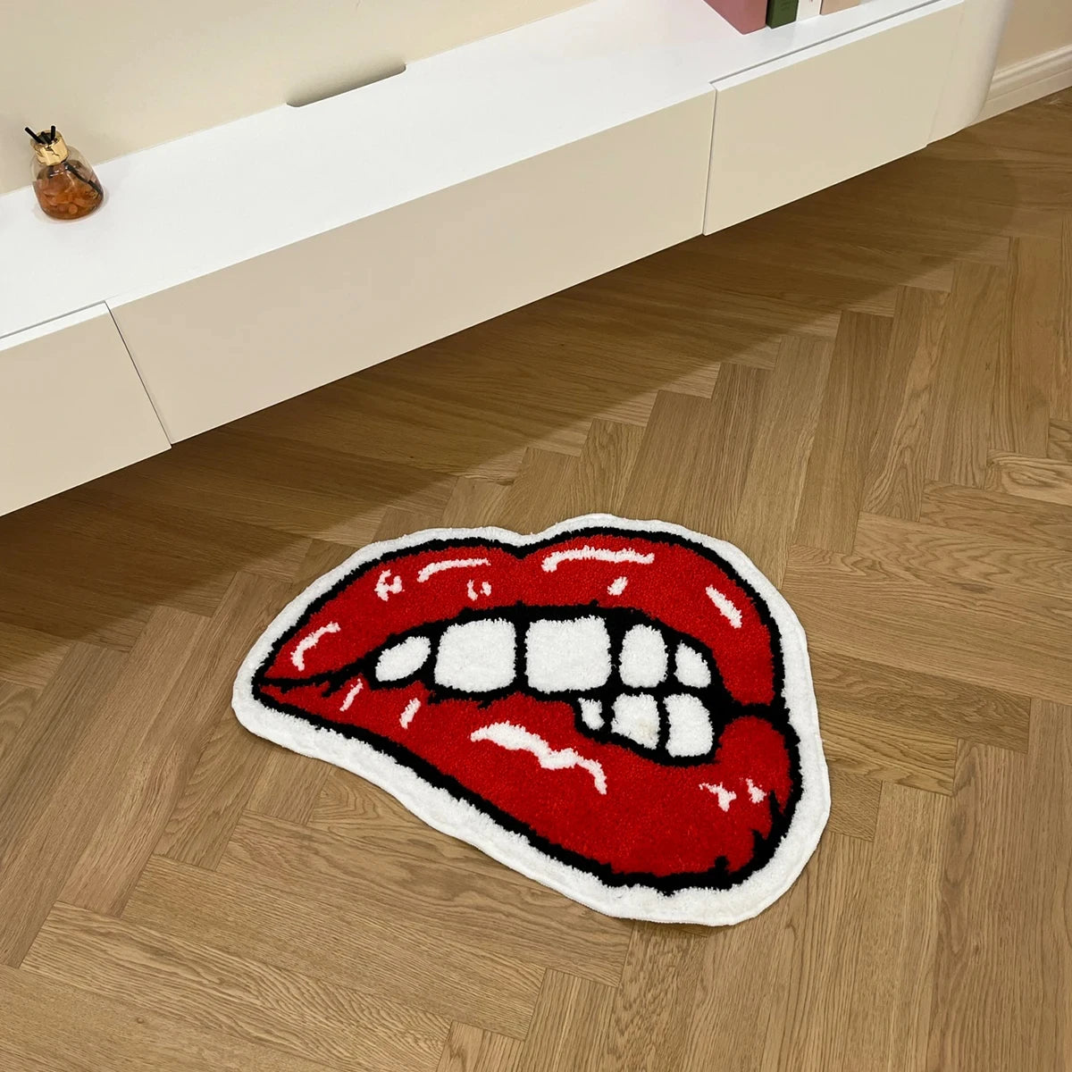 Biting Lips Rug