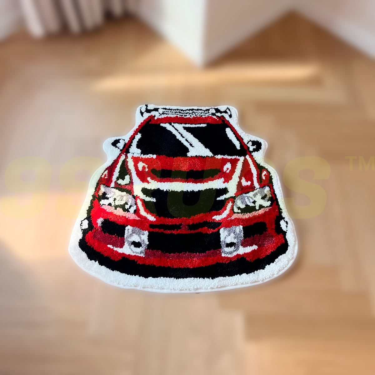 Red Lancer EVO 8 Rug