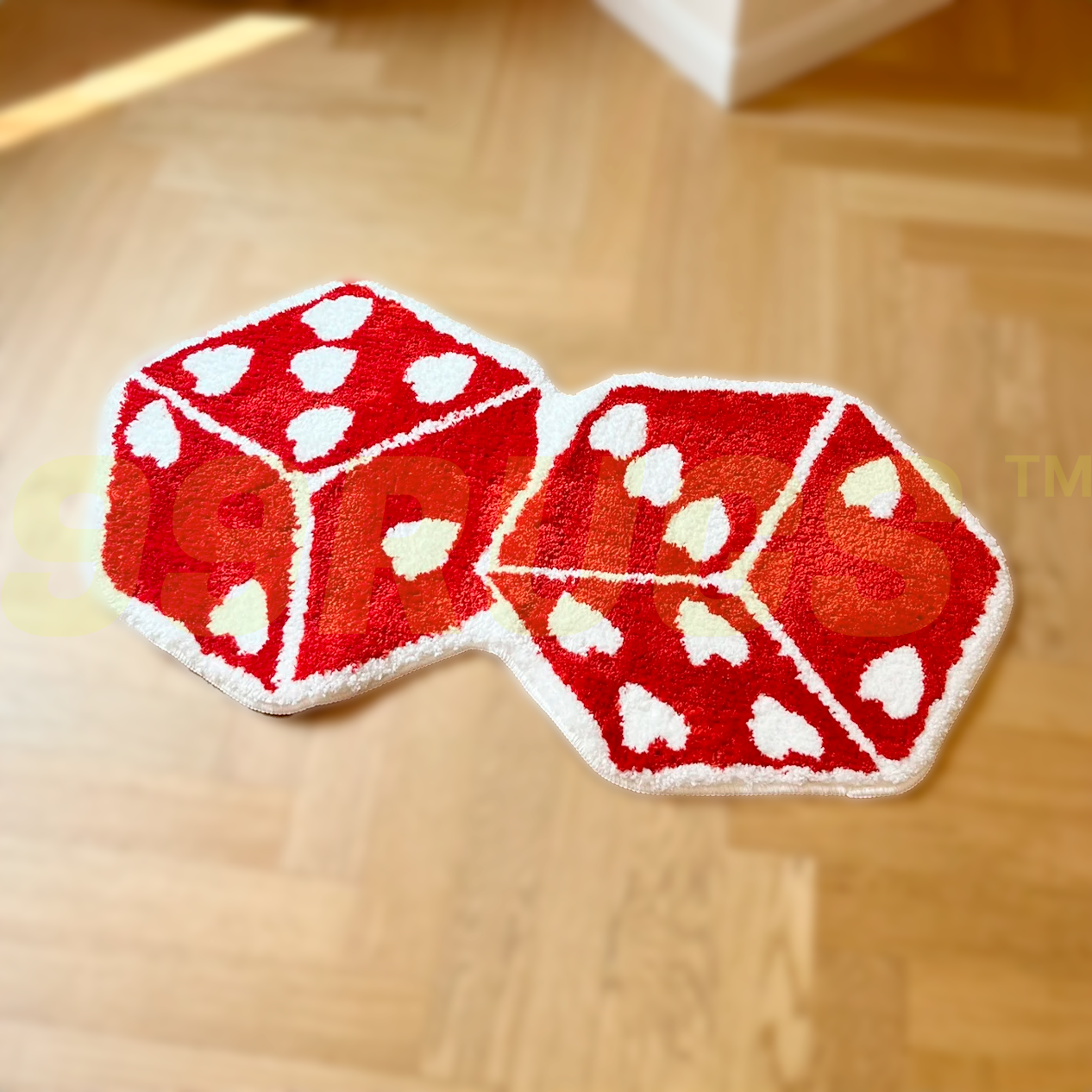 Red Dice Rug