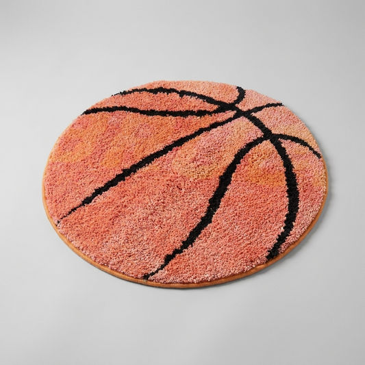 BasketBall Rug studio shot angle 2