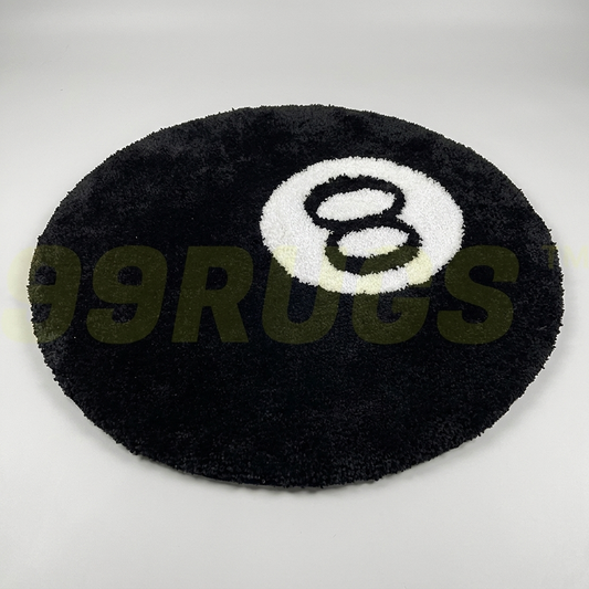 Black No8 Rug studio shot angle 2