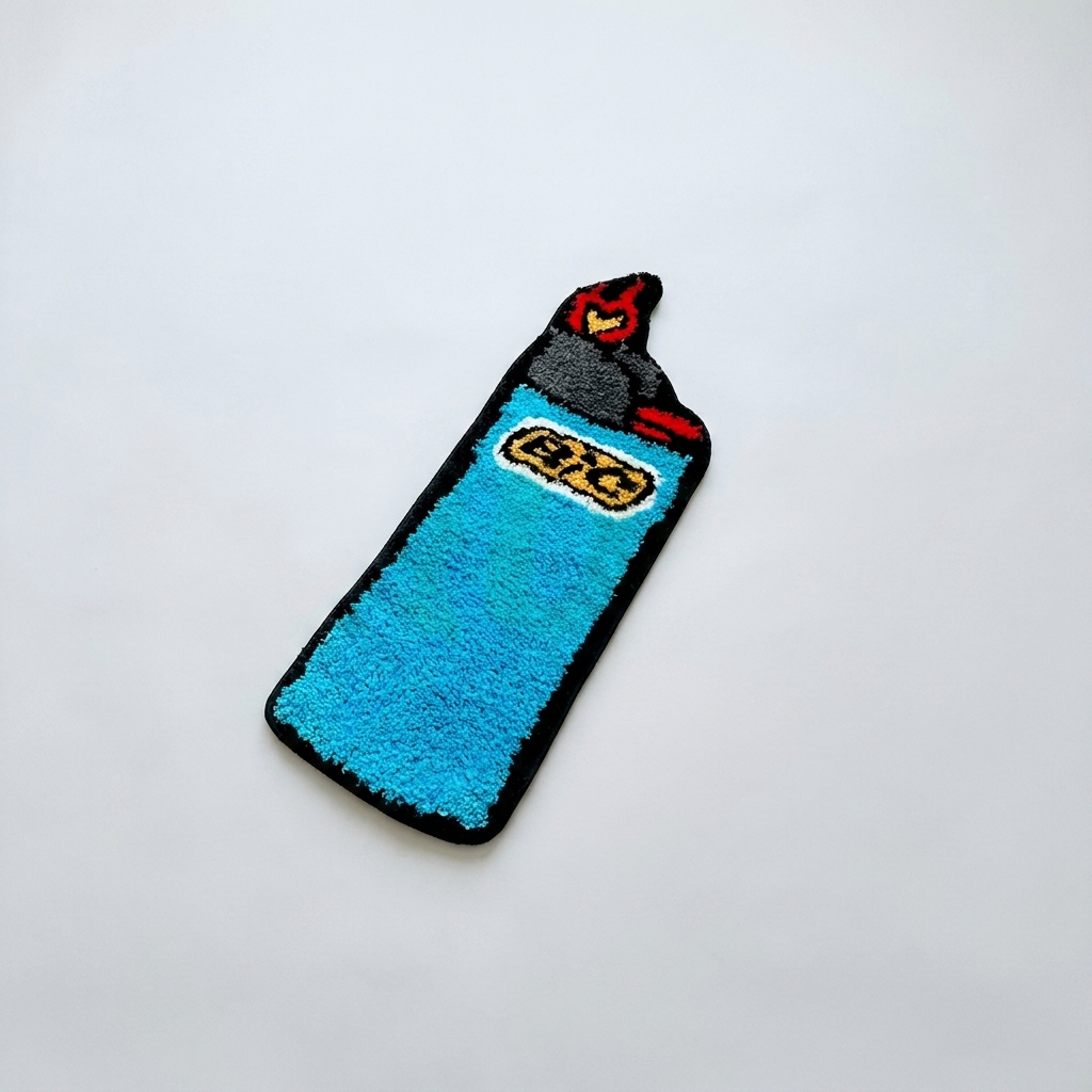 Blue BIC Rug studio shot