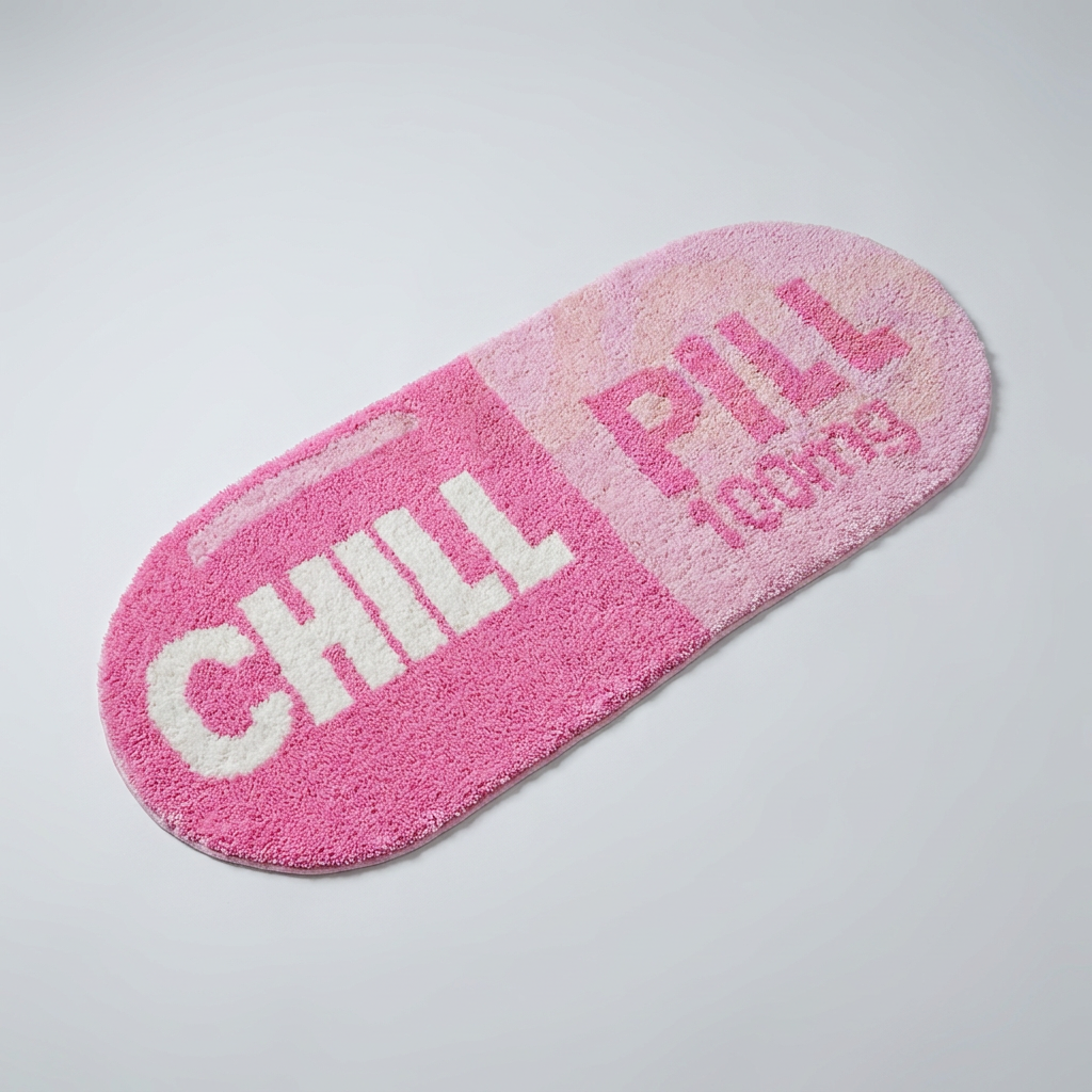 Chill Pill Rug studio shot