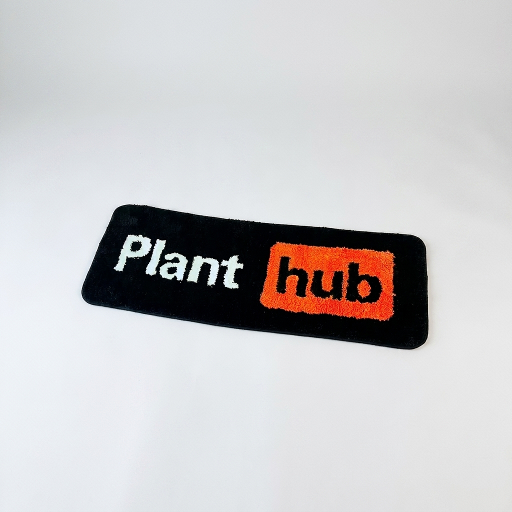 Plant Hub Rug studio top-down