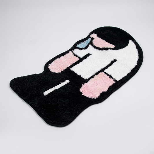 Sad Man Rug studio angled