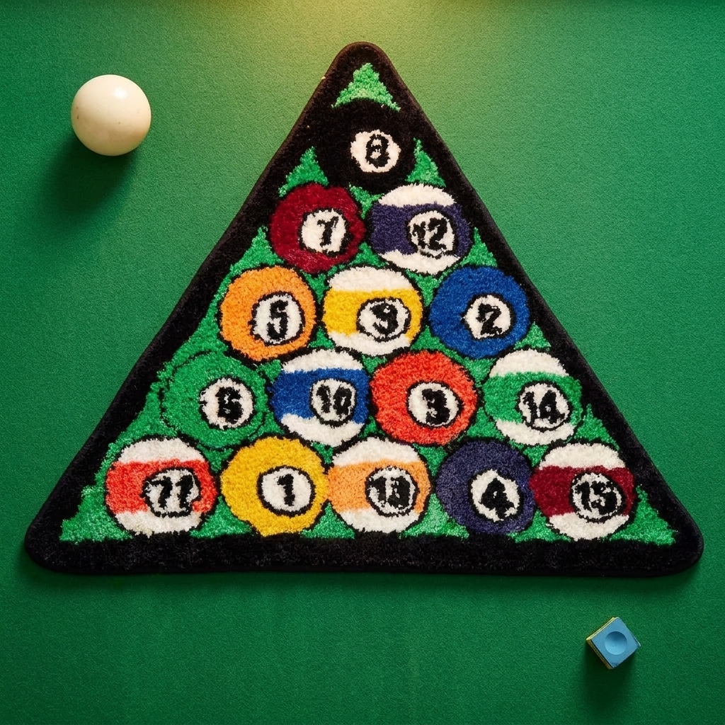Billiard Balls Rug themed shot