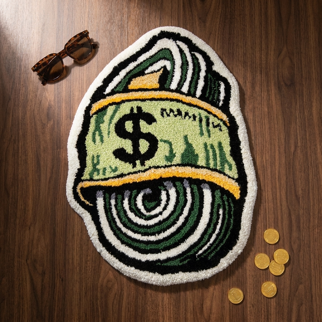 Cash Stack Rug themed shot