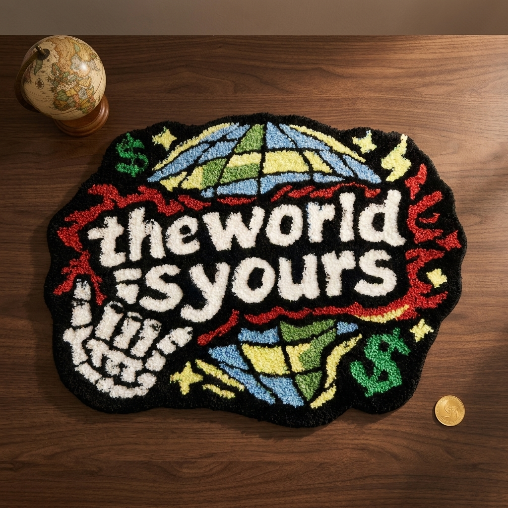 The World Is Yours 2 Rug themed shot