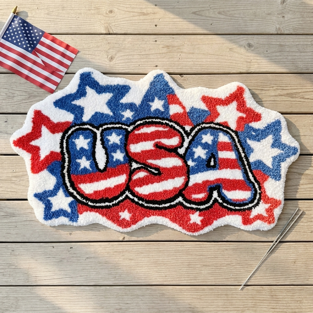 USA Rug themed shot
