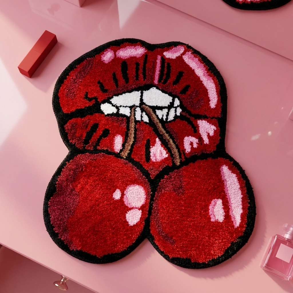 Cherry Lips Rug themed shot