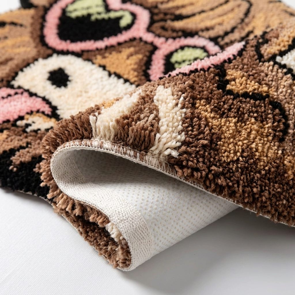 Love Buffalo Rug folded closeup shot