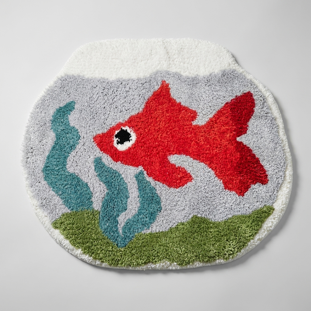 Goldfish Rug studio top-down shot