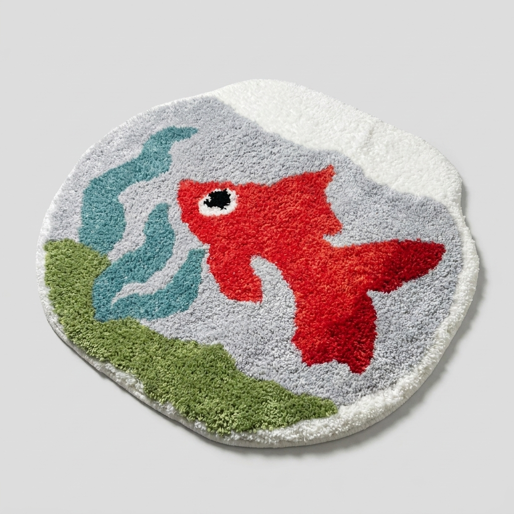 Goldfish Rug studio angled shot