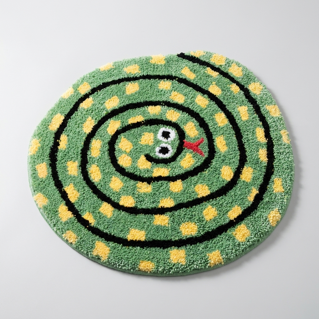 Alfombra Serpiente Enrollada