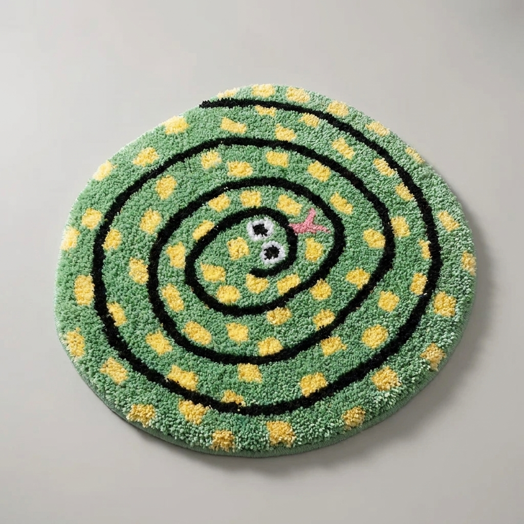Alfombra Serpiente Enrollada