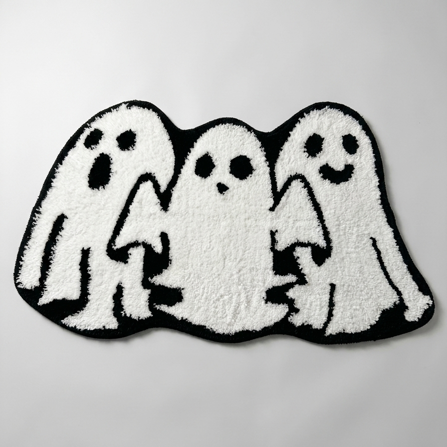 Three Tiny Ghosts Rug