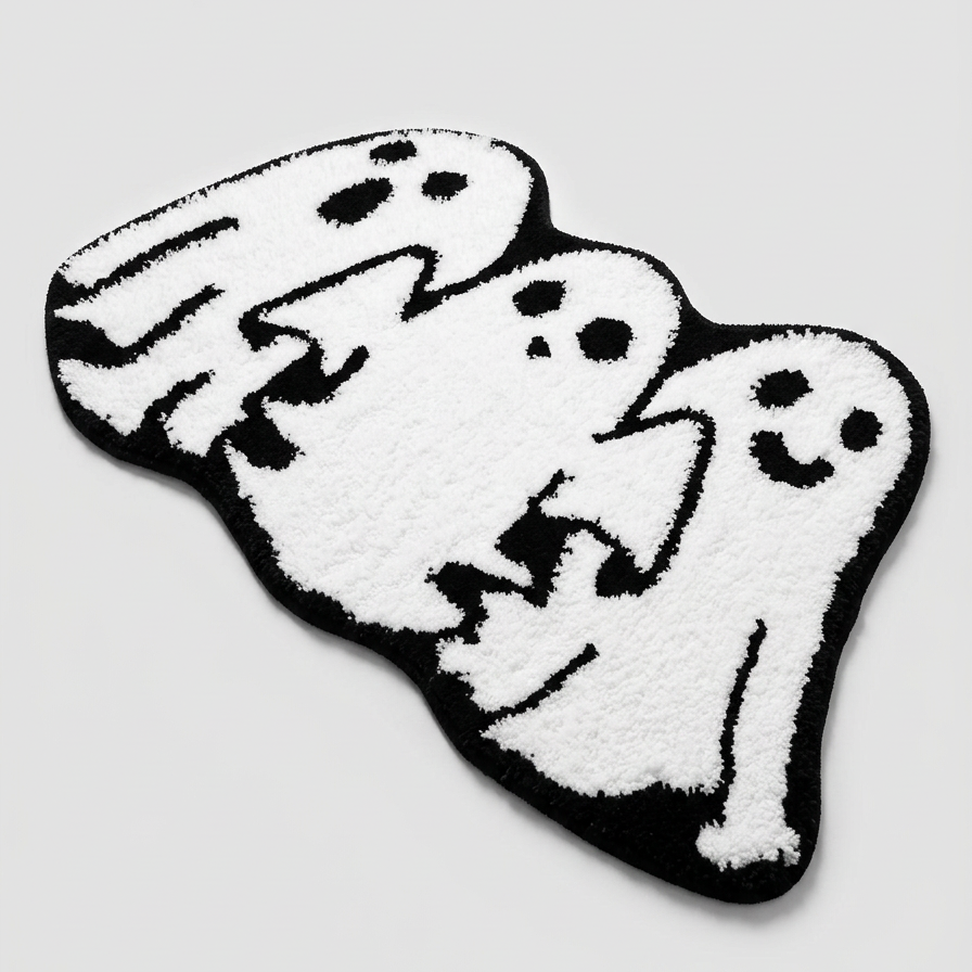 Three Tiny Ghosts Rug