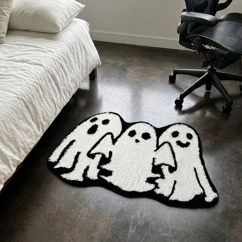 Three Tiny Ghosts Rug